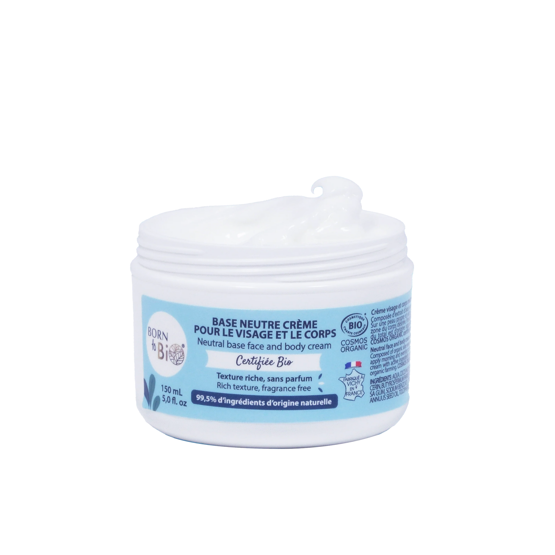 Neutral base face and body cream Certified Organic-0