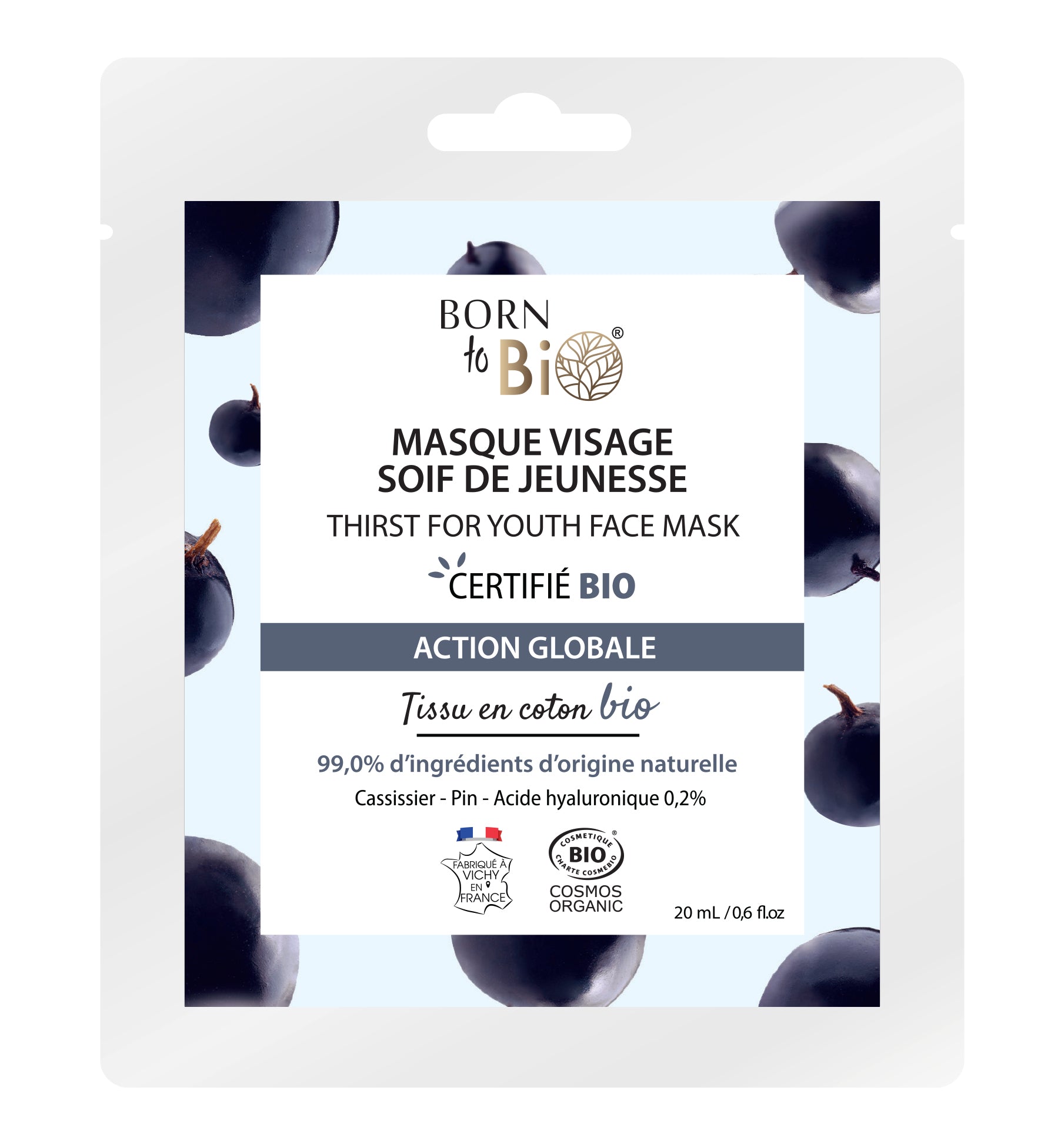 Thirst for Youth cotton face mask - Certified Organic-0