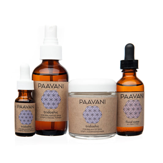 Tridoshic Skincare Ritual | Ayurvedic Set for Balanced & Combination Skin-0