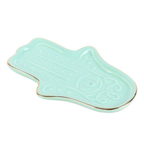 Blue Hamsa Hand Incense Stick Holder-2
