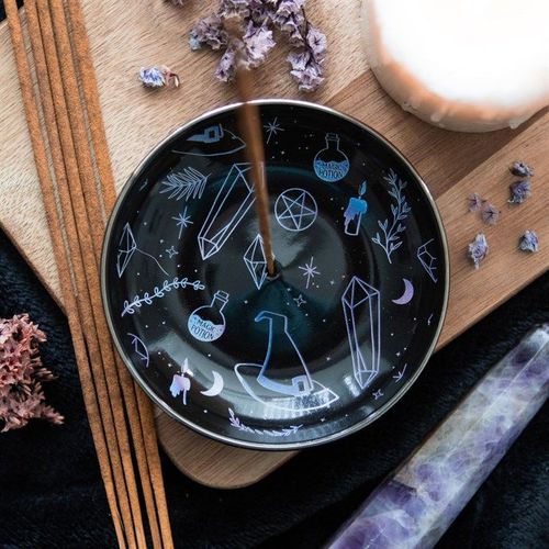 Crystal Witch Incense Holder Plate-2