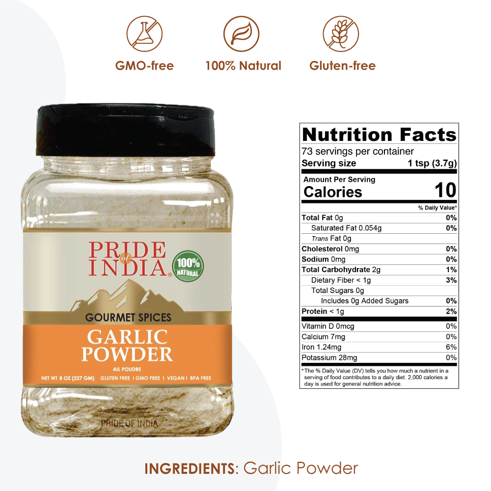 Garlic Fine Ground - 8 oz - Bee Well for You 2.0