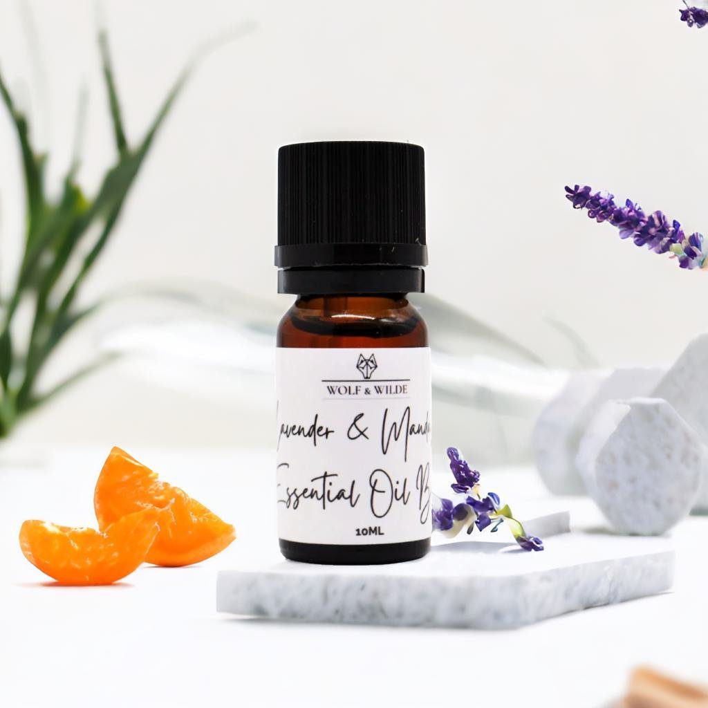 Lavender & Mandarin Organic Relaxing Pure Essential Oil Blend 10ML-0
