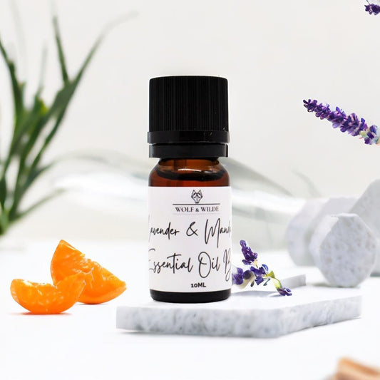 Lavender & Mandarin Organic Relaxing Pure Essential Oil Blend 10ML-0