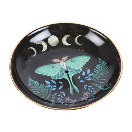 Luna Moth Ceramic Incense Plate-2