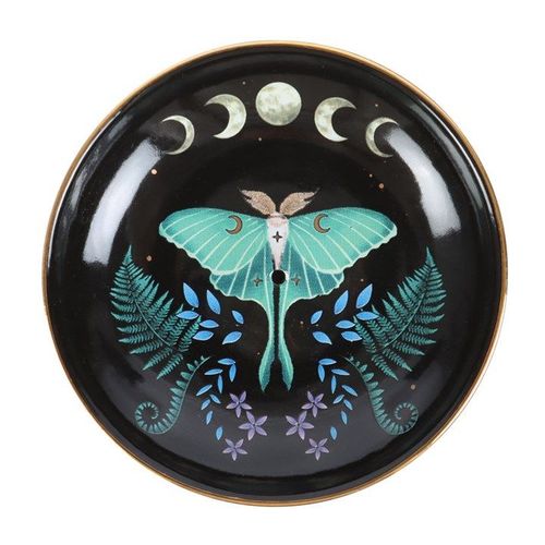 Luna Moth Ceramic Incense Plate-1