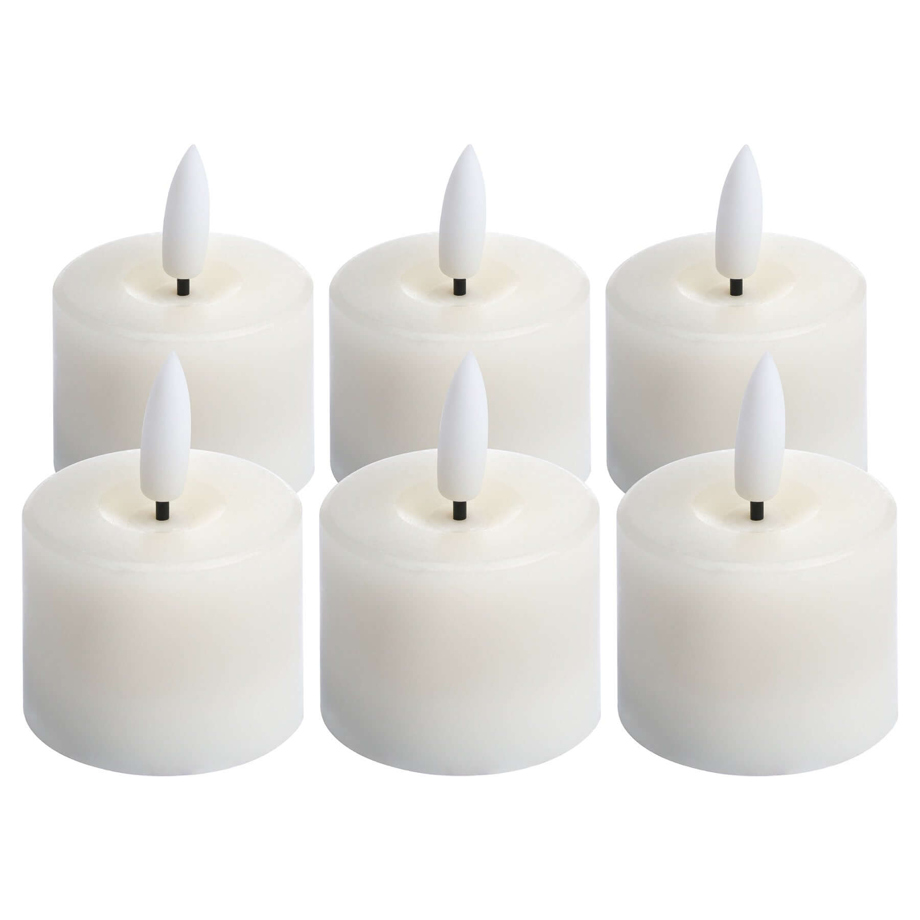 Luxury Collection Set Of 6 Natural Glow Led Tealight Candles-4