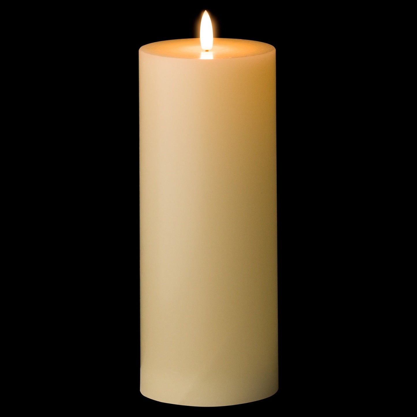 Luxury Natural Glow 3.5 x 9 Real Wax LED Cream Candle-2