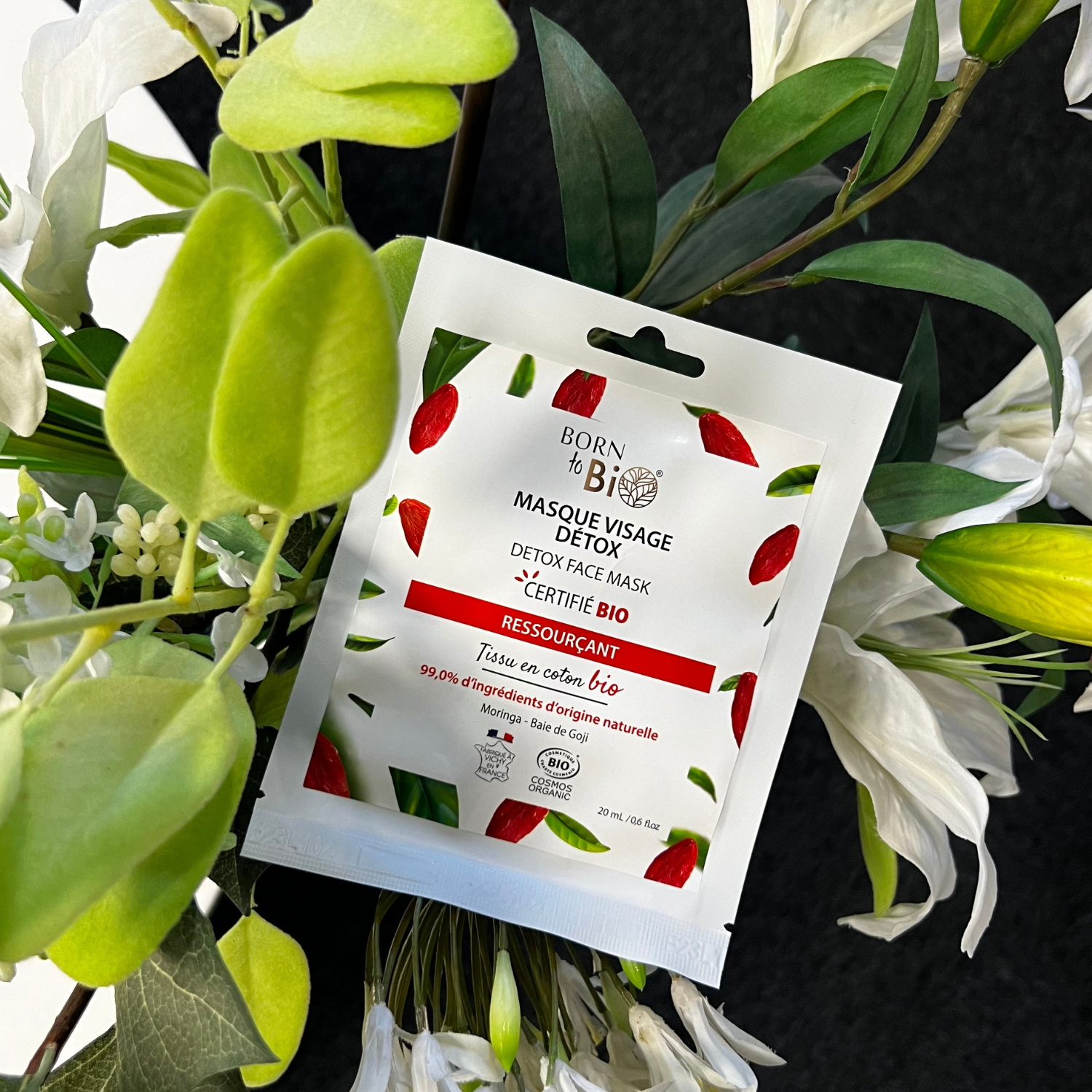 Detox cotton face mask - Certified organic-1