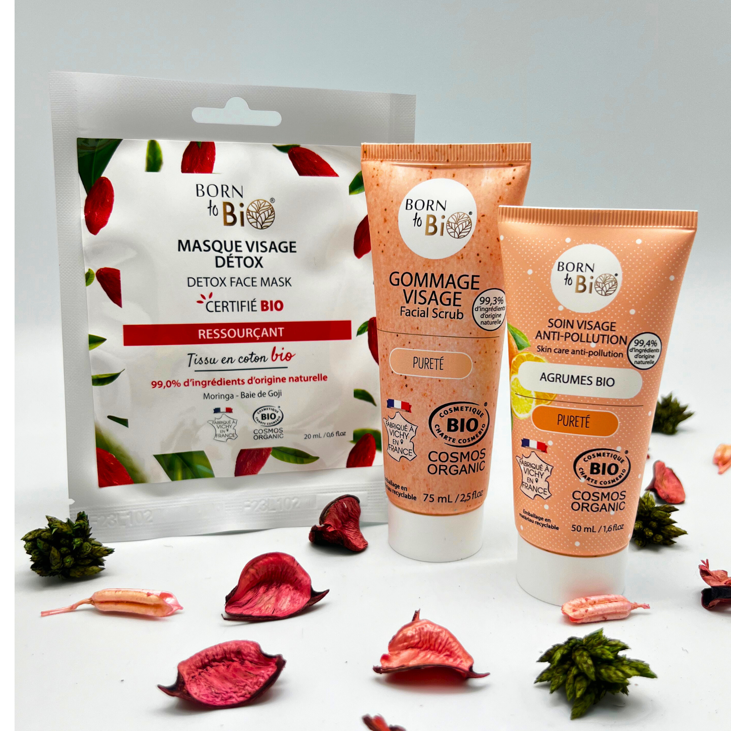 Detox cotton face mask - Certified organic-3