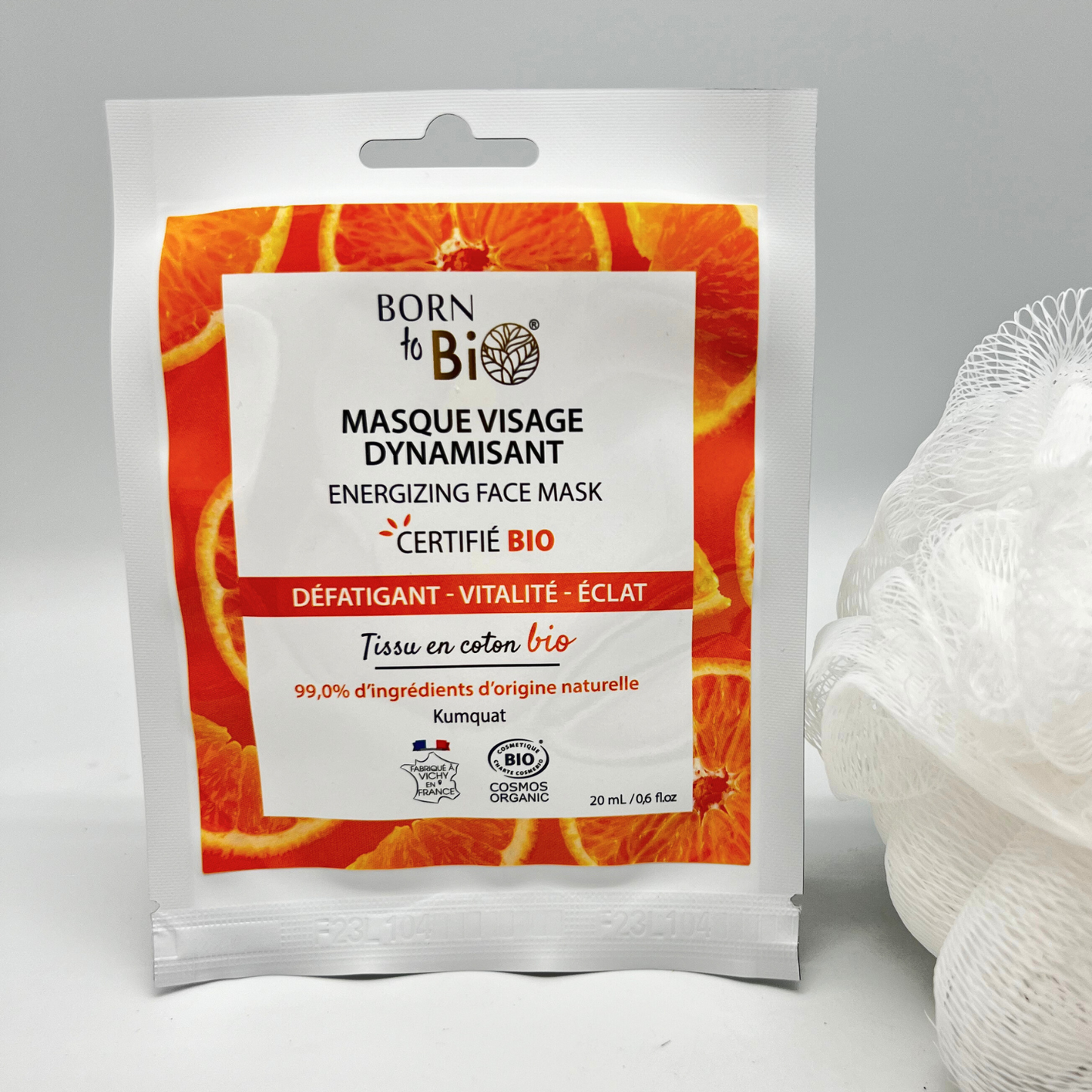 Energizing Cotton Face Mask - Certified Organic-3