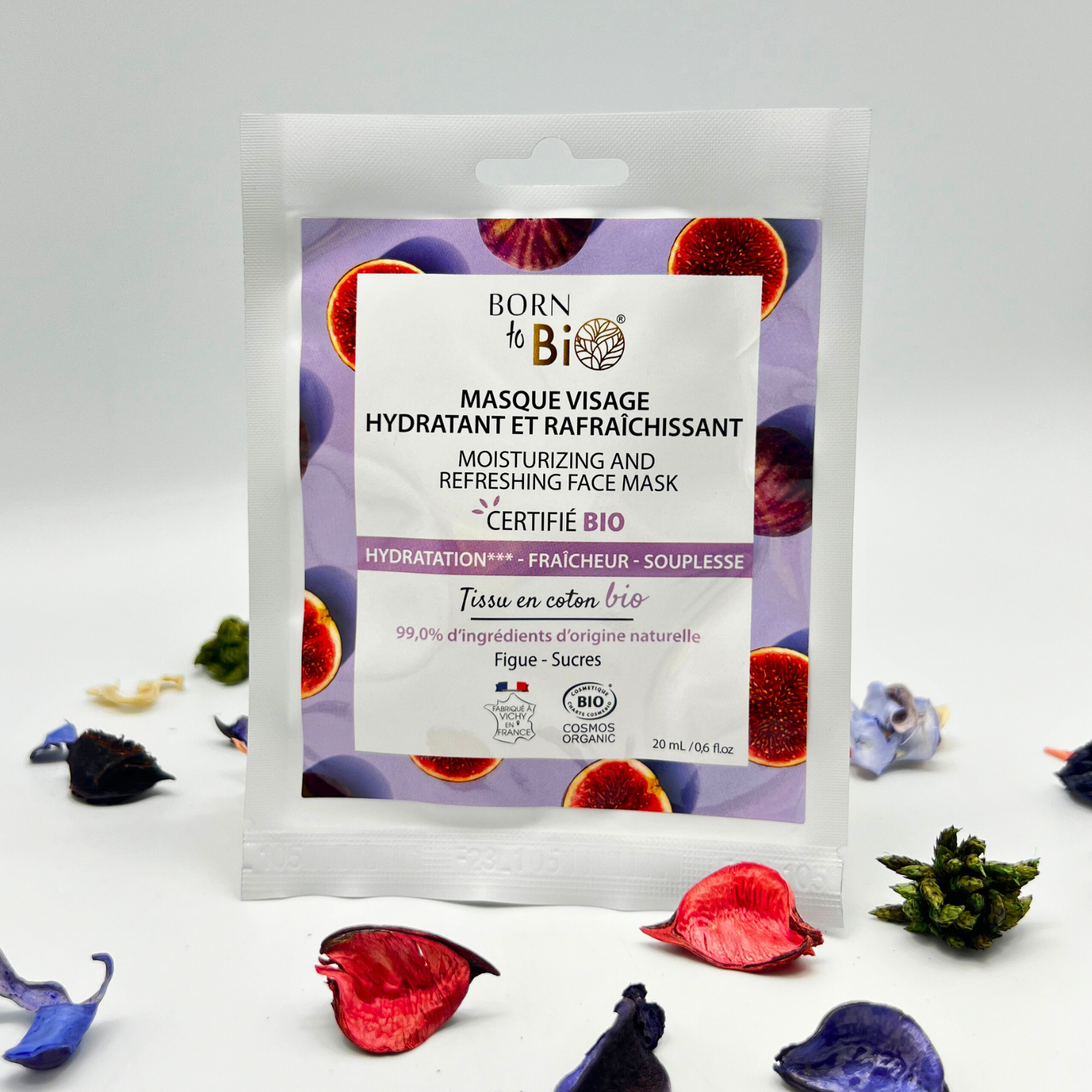 Moisturizing and Refreshing Cotton Face Mask - Certified Organic-1