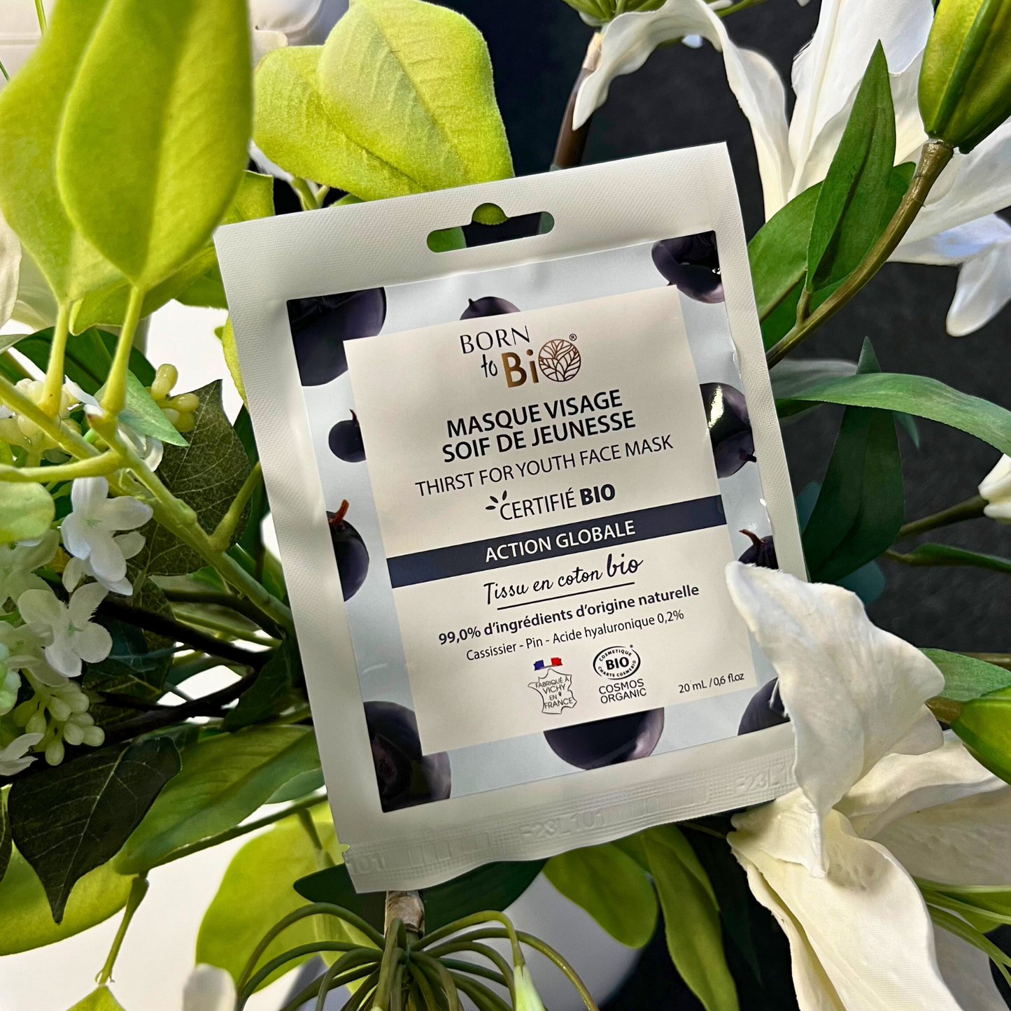 Thirst for Youth cotton face mask - Certified Organic-1