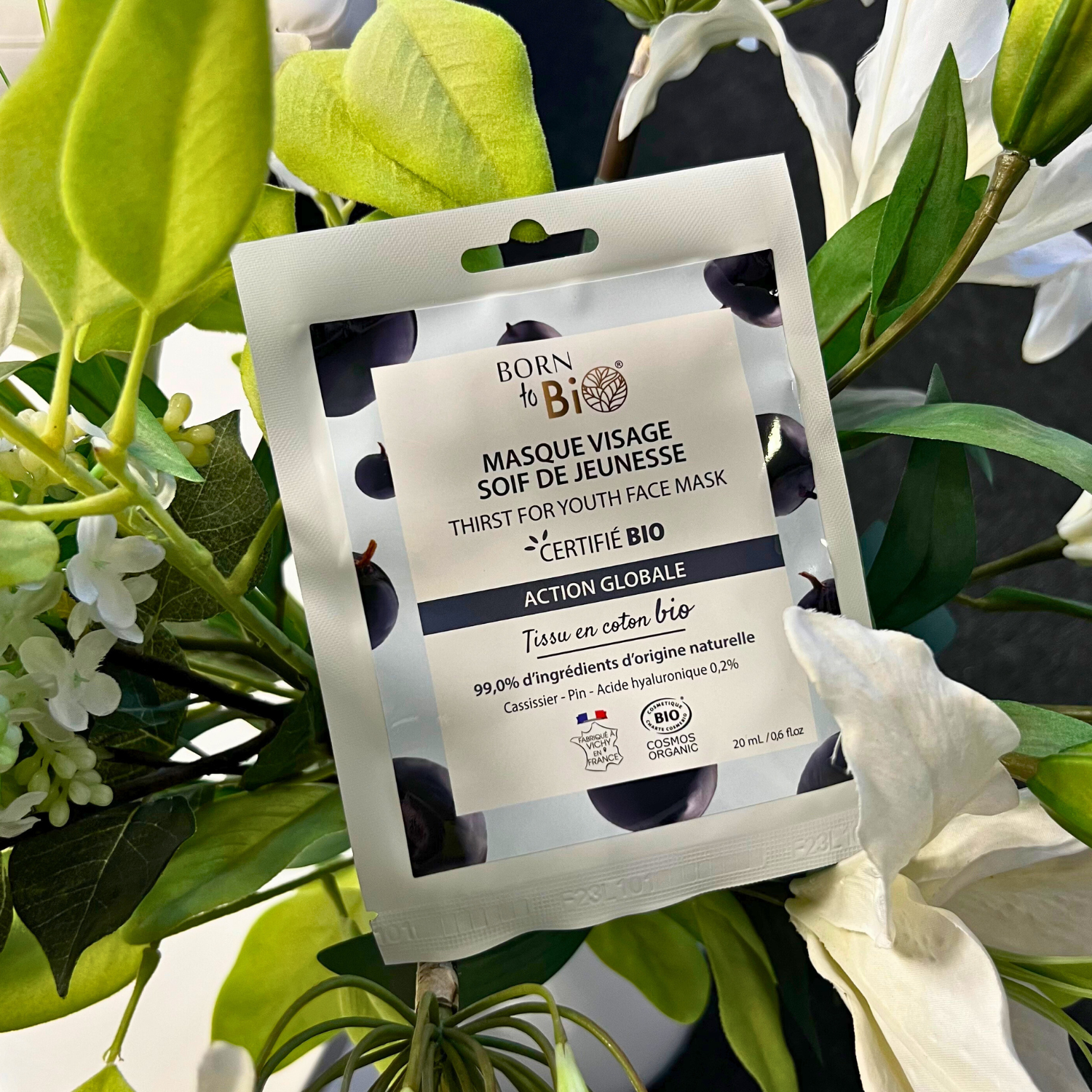 Thirst for Youth cotton face mask - Certified Organic-1