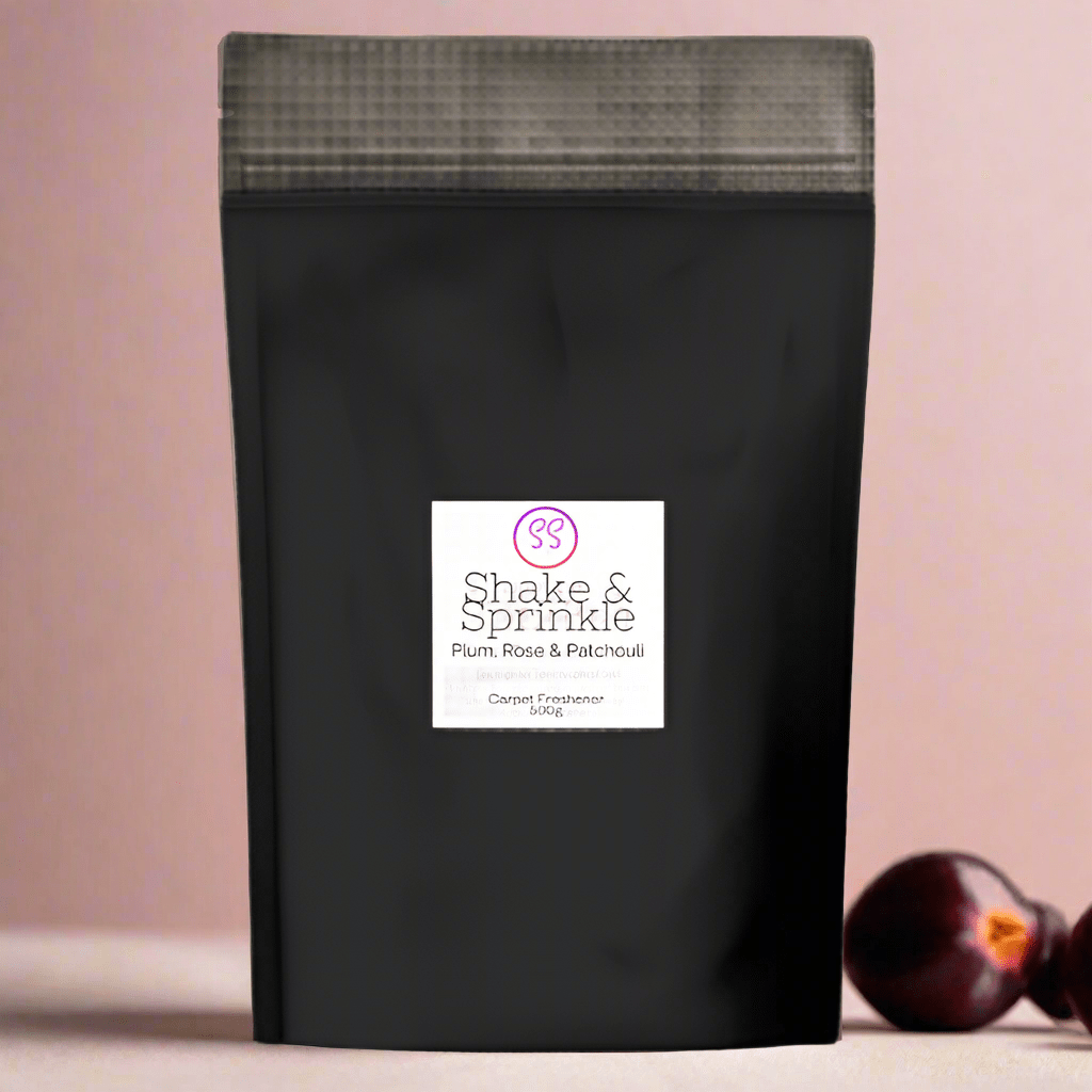 Plum, Rose & Patchouli Perfume Inspired Shake & Sprinkle Carpet Freshener 500g-0
