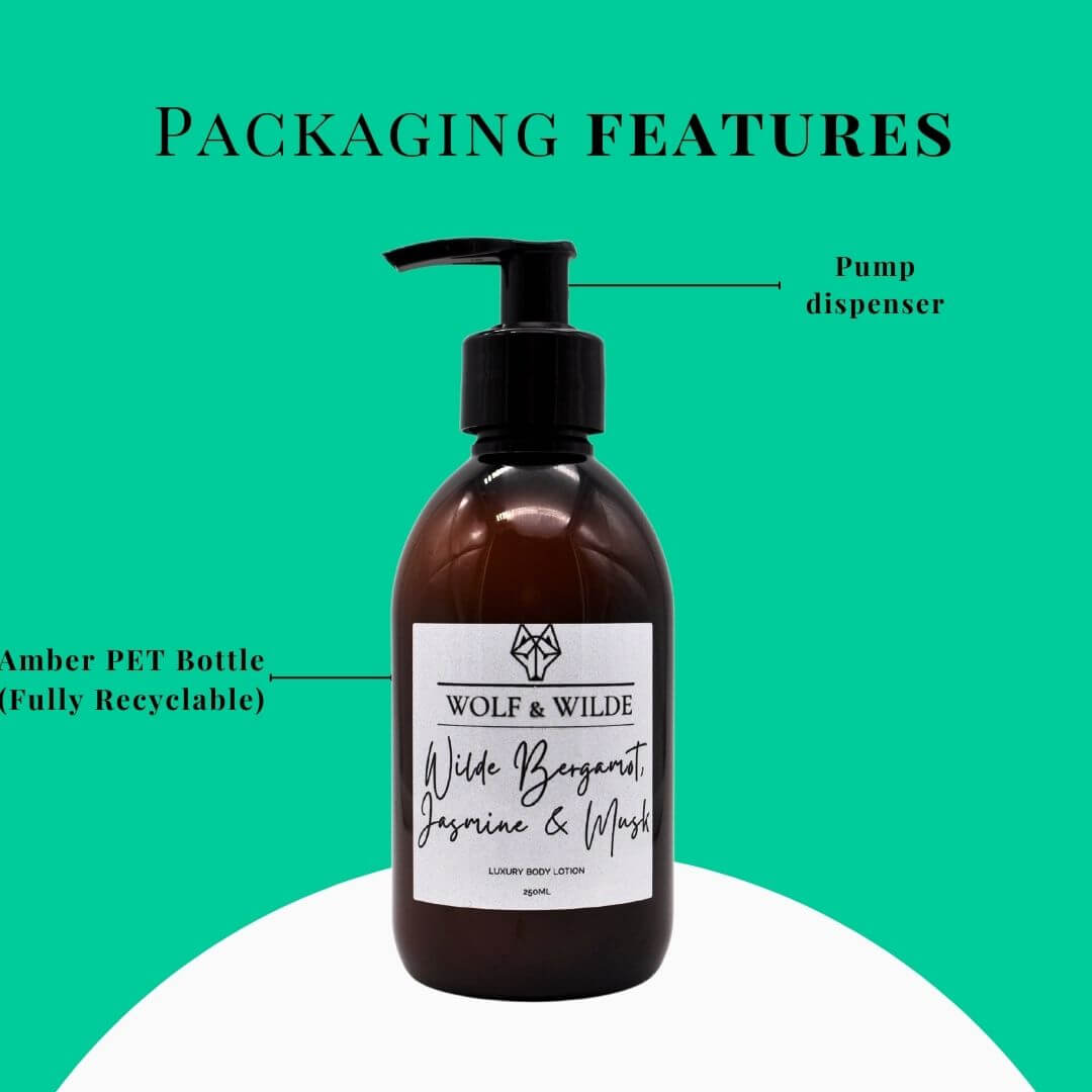 Wilde Bergamot, Jasmine & Musk Luxury Body Lotion 250ML-4