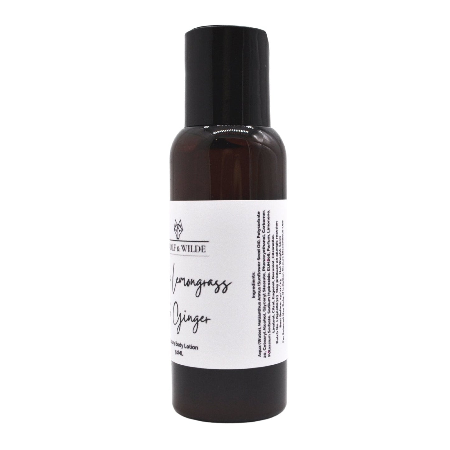 Wilde Lemongrass & Ginger Travel Size Luxury Body Lotion 50ML-1