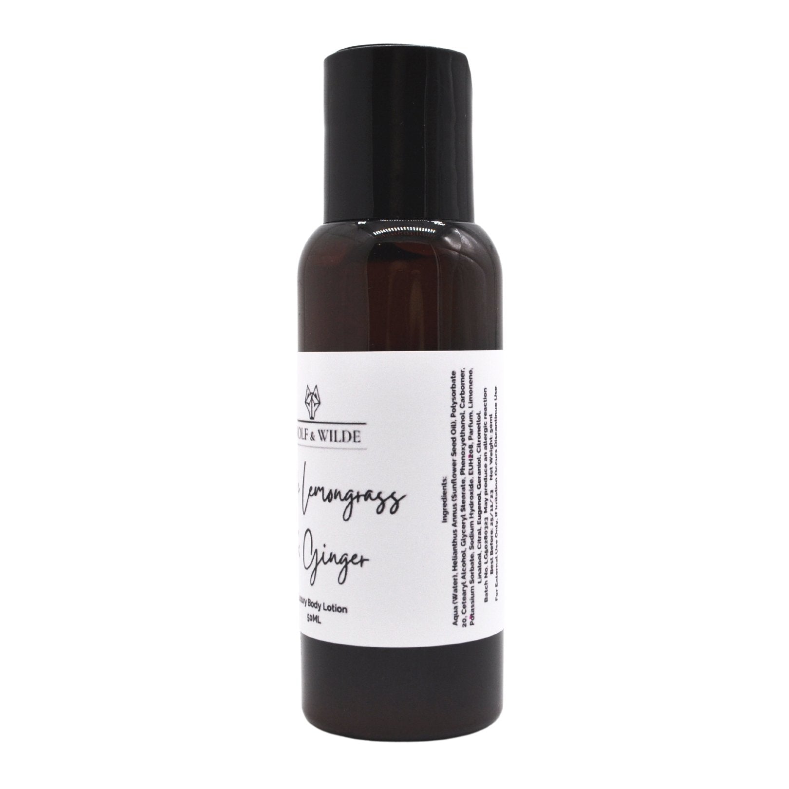 Wilde Lemongrass & Ginger Travel Size Luxury Body Lotion 50ML-1