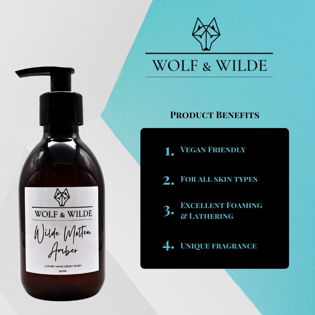 Wilde Molten Amber Luxury 2 In 1 Liquid Soap - Hand & Body 250ML-2