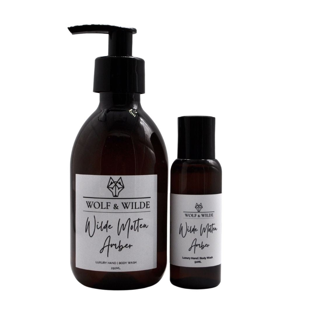 Wilde Molten Amber Travel Size Luxury Hand & Body Wash 50ML-3