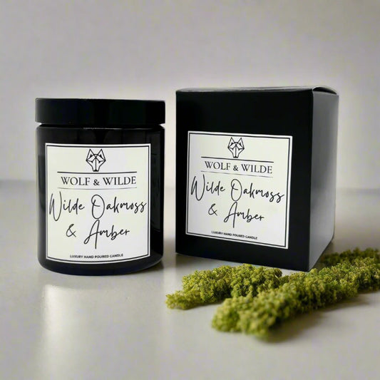 Wilde Oakmoss & Amber Luxury Aromatherapy Scented Candle-0