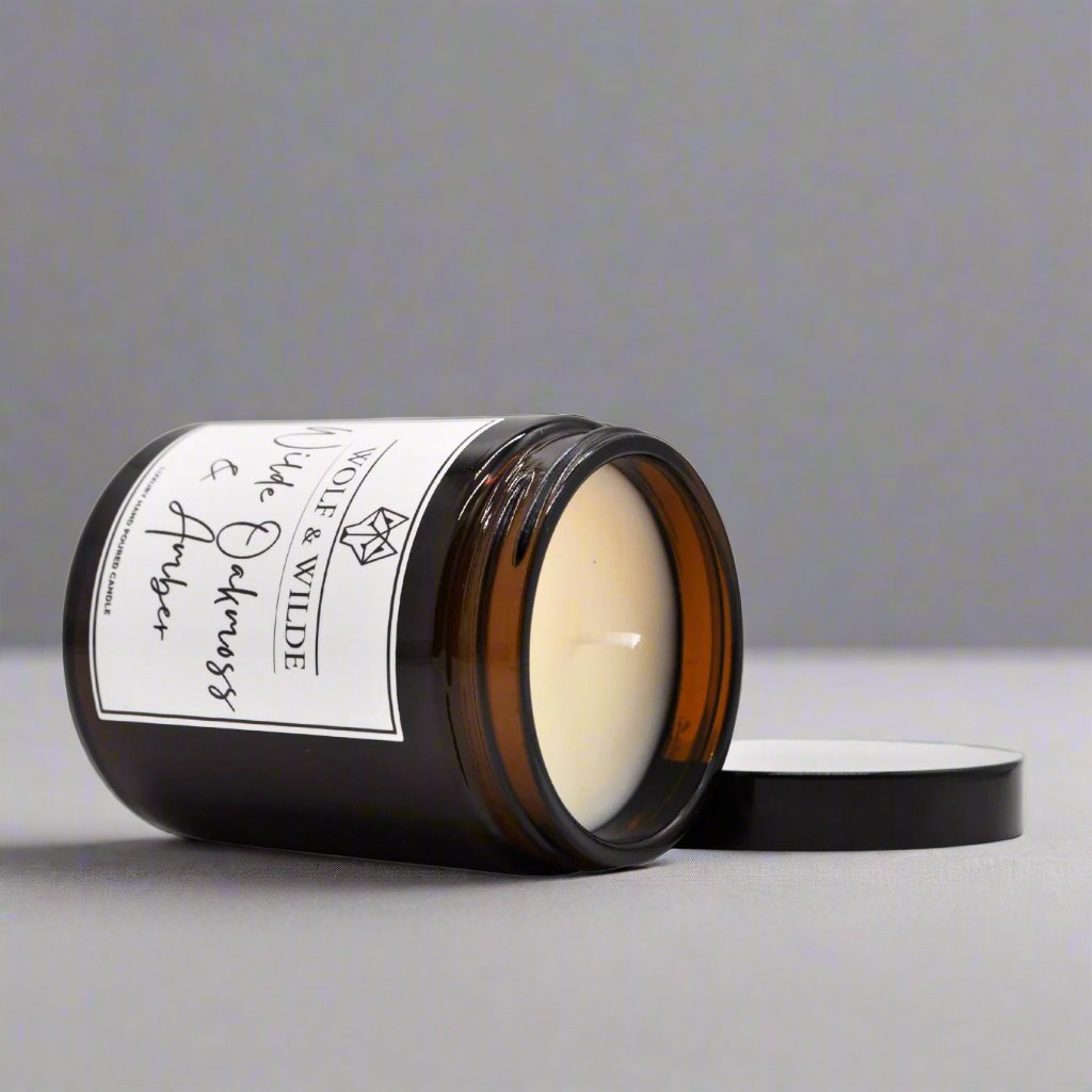 Wilde Oakmoss & Amber Luxury Aromatherapy Scented Candle-4