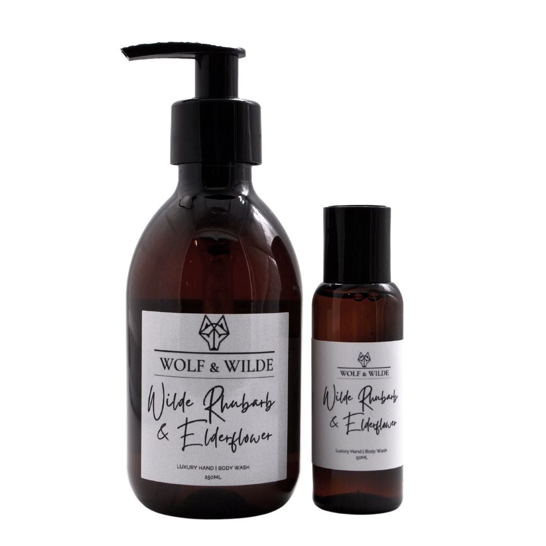 Wilde Rhubarb & Elderflower Travel Size Luxury Hand & Body Wash 50ML-3