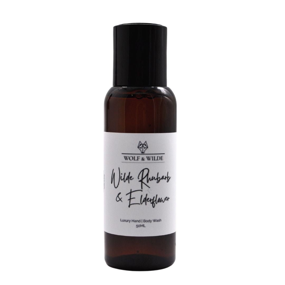 Wilde Rhubarb & Elderflower Travel Size Luxury Hand & Body Wash 50ML-0