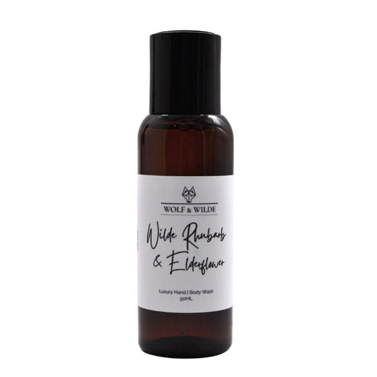 Wilde Rhubarb & Elderflower Travel Size Luxury Hand & Body Wash 50ML-0