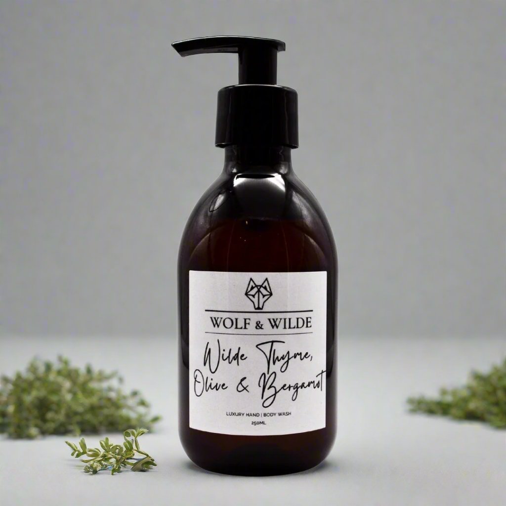 Wilde Thyme, Olive & Bergamot Luxury 2 In 1 Liquid Soap - Hand & Body 250ML-0