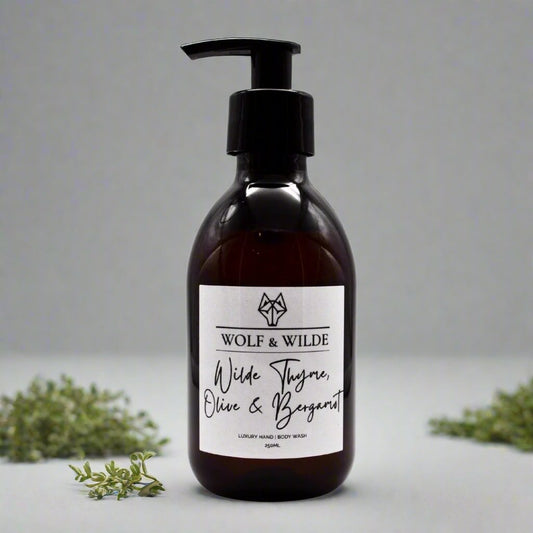 Wilde Thyme, Olive & Bergamot Luxury 2 In 1 Liquid Soap - Hand & Body 250ML-0