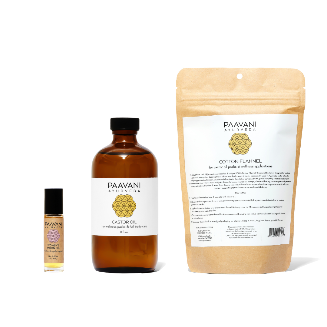 Moon Cycle Stack | Ayurvedic Ritual for for Cramp Relief & Menstrual Support-0