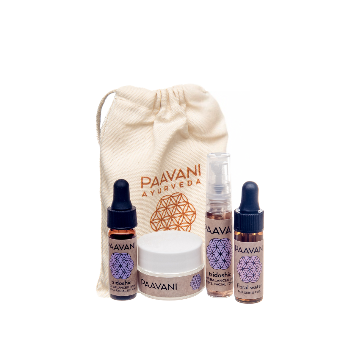 Tridoshic Skincare Ritual | Ayurvedic Set for Balanced & Combination Skin-3