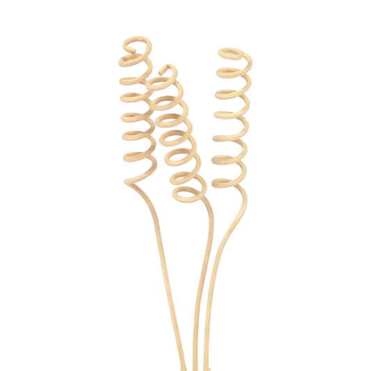 3-piece set - Rattan spiral diffuser sticks-0