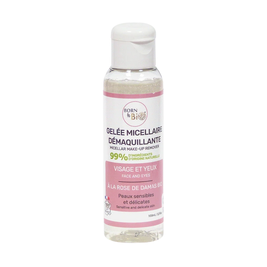 Micellar cleansing jelly - With certified organic Damascus rose-0