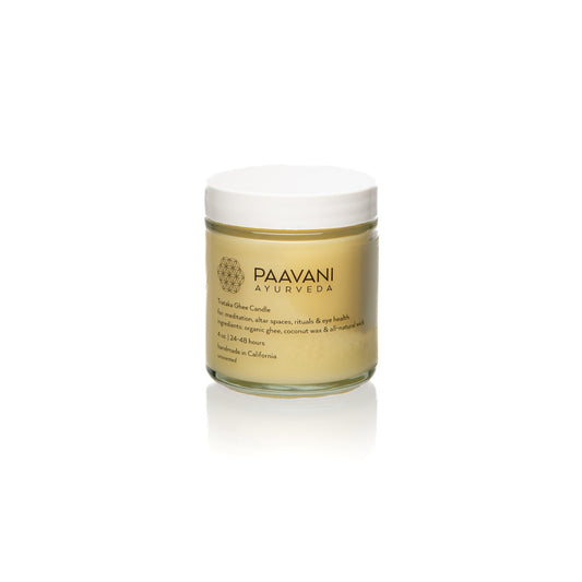 Trataka Ghee Candle | Ayurvedic Meditation Candle for Focus & Eye Health-0