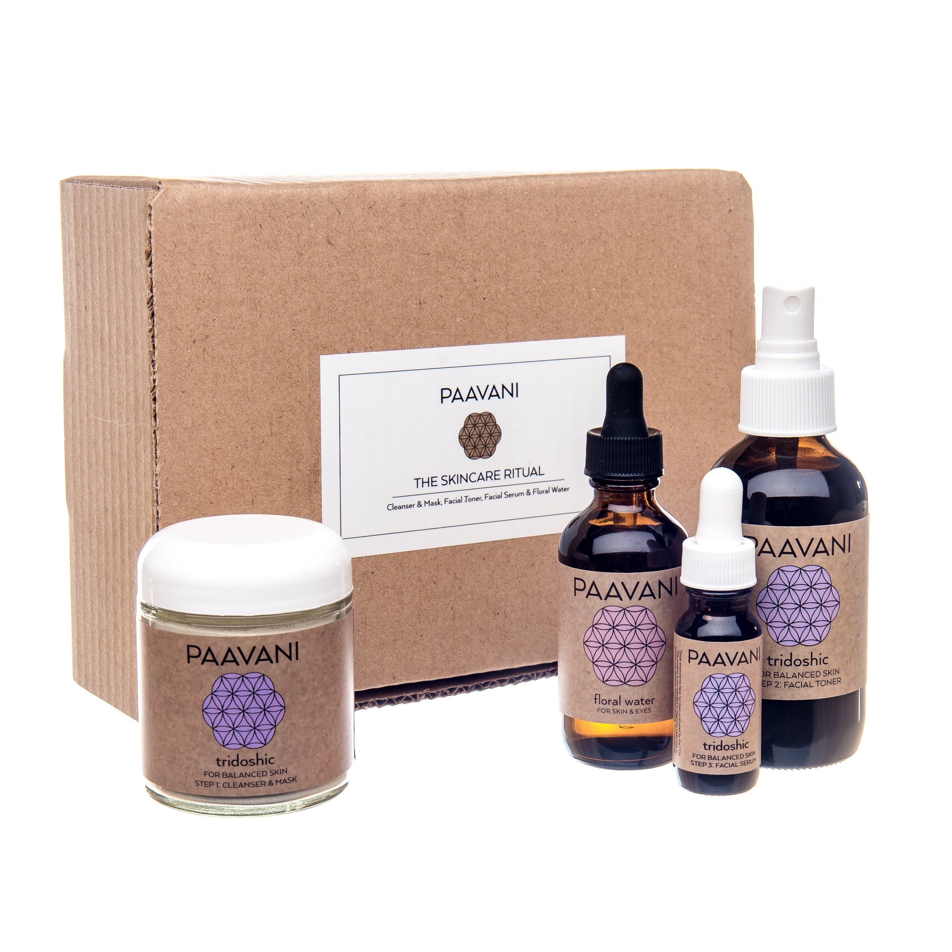 Tridoshic Skincare Ritual | Ayurvedic Set for Balanced & Combination Skin-1