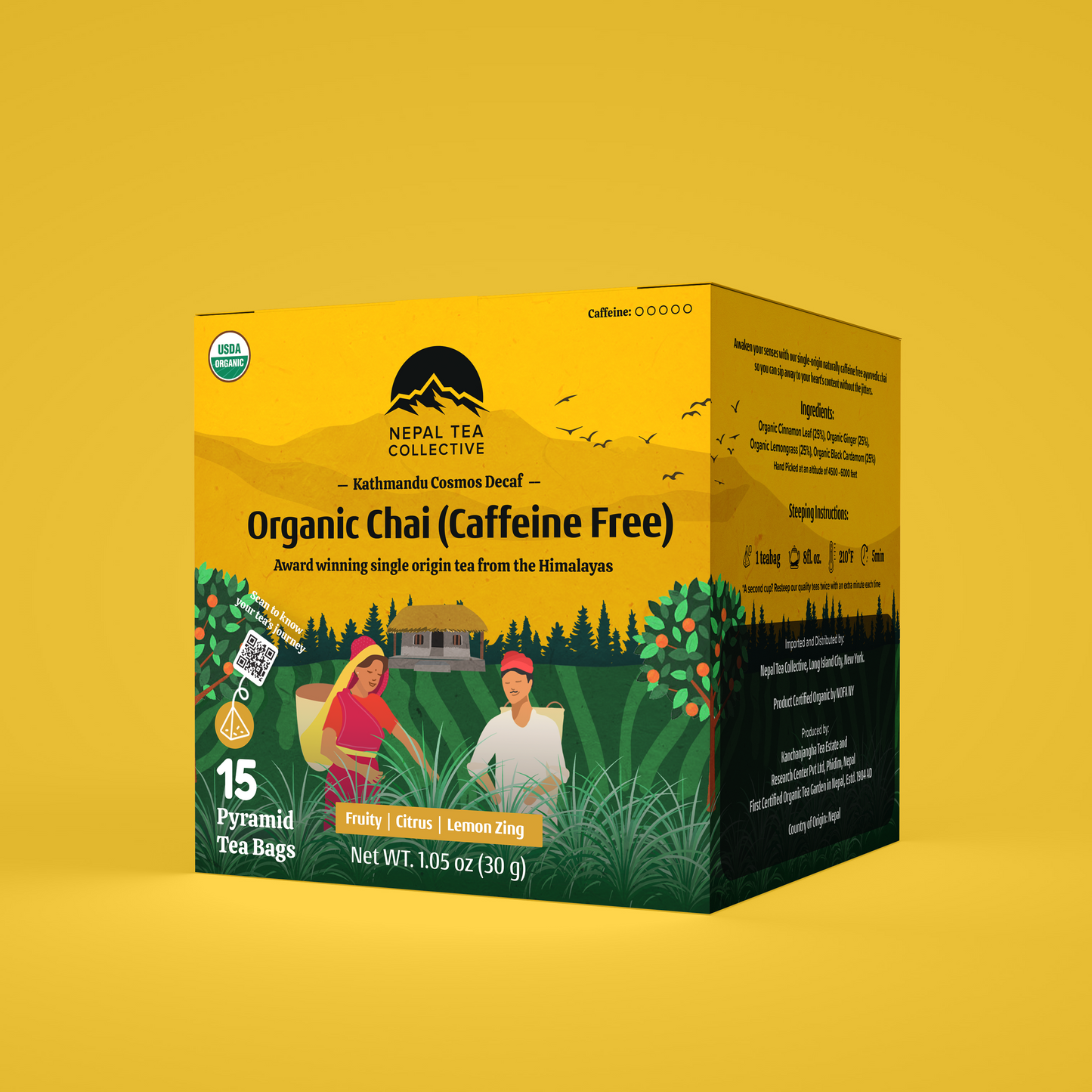 Kathmandu Cosmos Decaf (Herbal Chai) - Tea Bags (Set of 6) | Wholesale-3