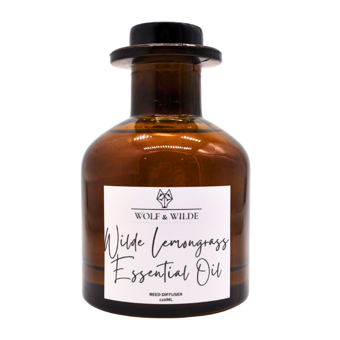 Lemongrass Essential Oil 120ml Reed Diffuser With 8 Reeds-1