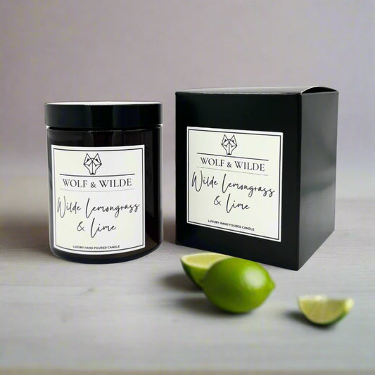 Lemongrass & Lime Luxury Aromatherapy Scented Candle-0