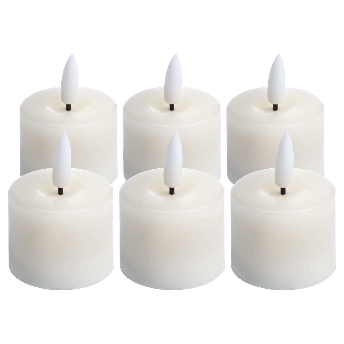Luxury Collection Set Of 6 Natural Glow Led Tealight Candles-4