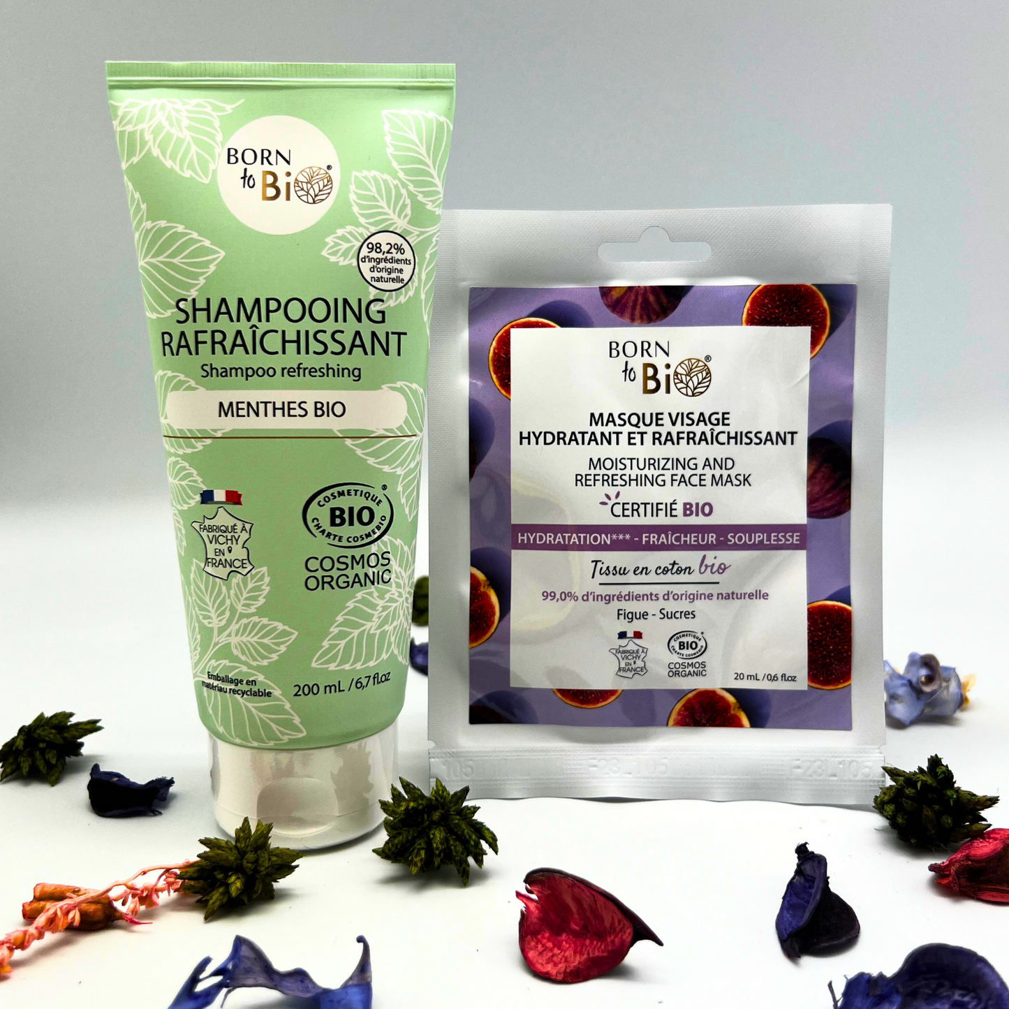 Moisturizing and Refreshing Cotton Face Mask - Certified Organic-3