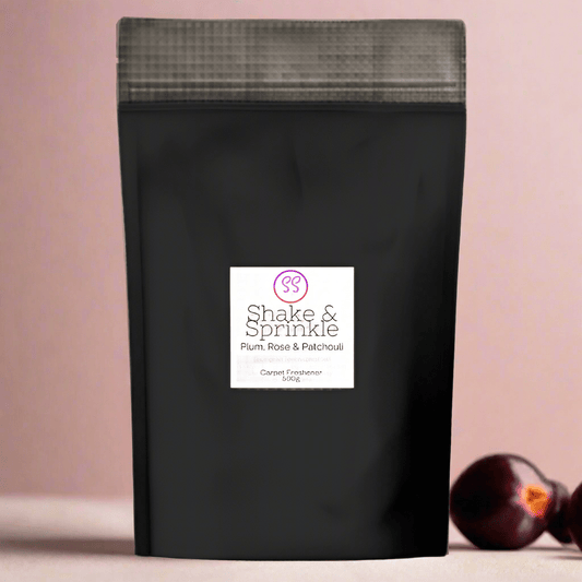 Plum, Rose & Patchouli Perfume Inspired Shake & Sprinkle Carpet Freshener 500g-0